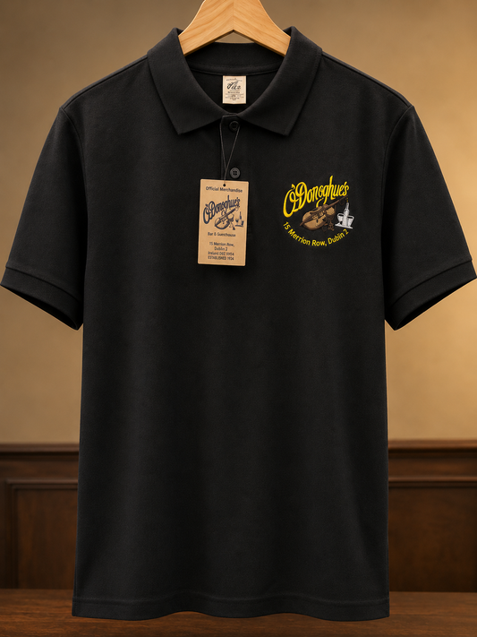 O’Donoghue’s Black Polo Shirt